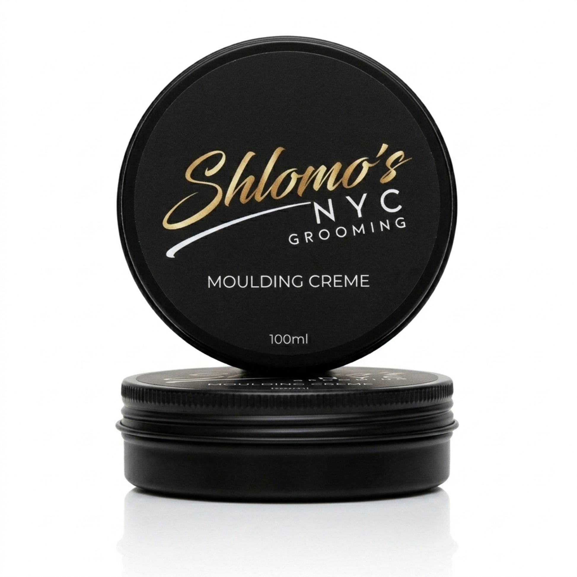 Shlomo's NYC Grooming Molding Crème, Medium to Firm Hold, Matte to Natural Finish, Adds Texture and Volume, All Hair Types, 100 ml