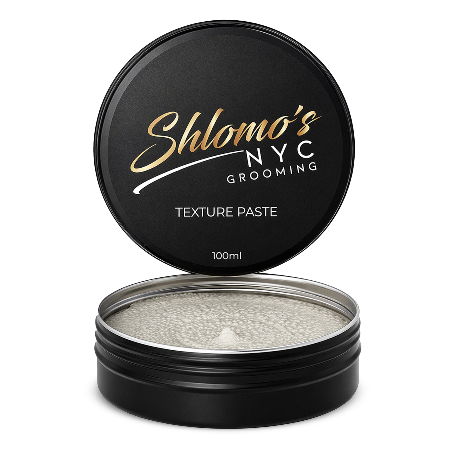 Shlomo's NYC Grooming Texture Paste, Strong Flexible Hold, Matte Finish, 100ml