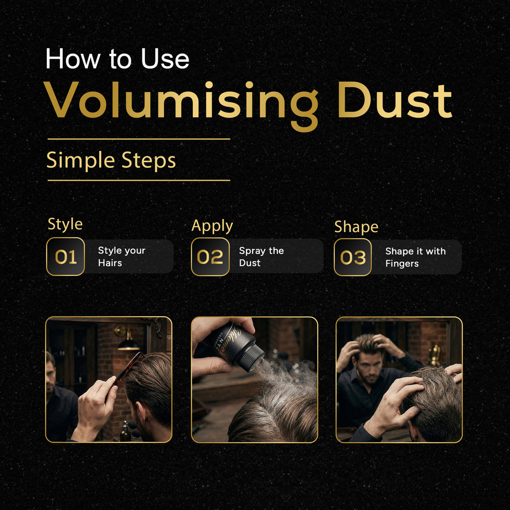 Shlomo's NYC Grooming Volumising Dust, Lightweight Texture Powder for Instant Lift, Volume, and Matte Finish, 20g