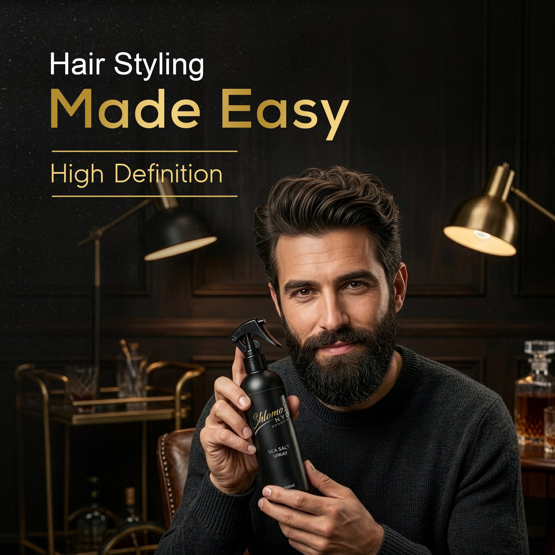 Sea Salt Spray for Men, Natural and Organic Texturizing Spray - Adds thickness, Volume and Matte Textured Finish, For Everyday Use to Create Stylish Hairs, Perfect for Different Hair Types, 8.5 oz